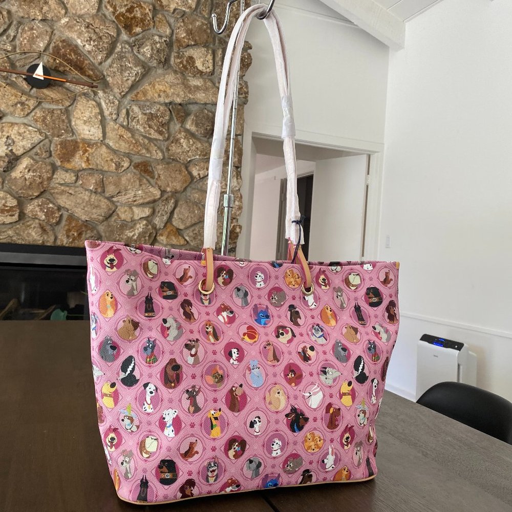 NWT Disney Dooney & Bourke Pink Dog Shopper Tote Handbag - Picture 4 of 10